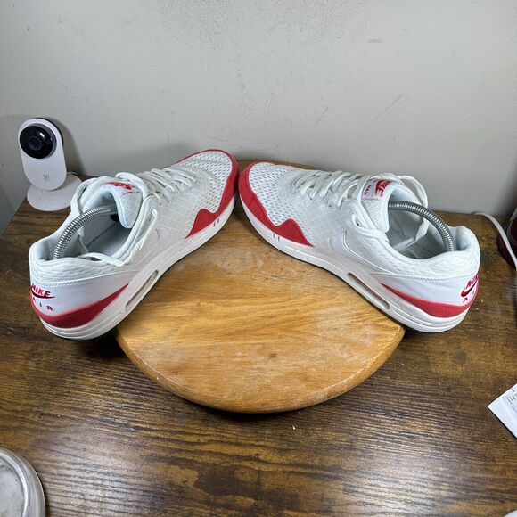 Nike Air Max 1 EM White Red Shoe Sneakers Men\'s Size‎ 11.5 554718-161 main image 5